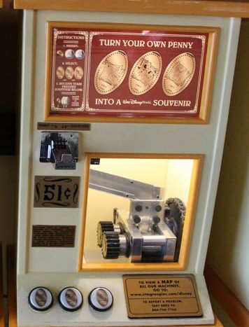 pressed coin machine